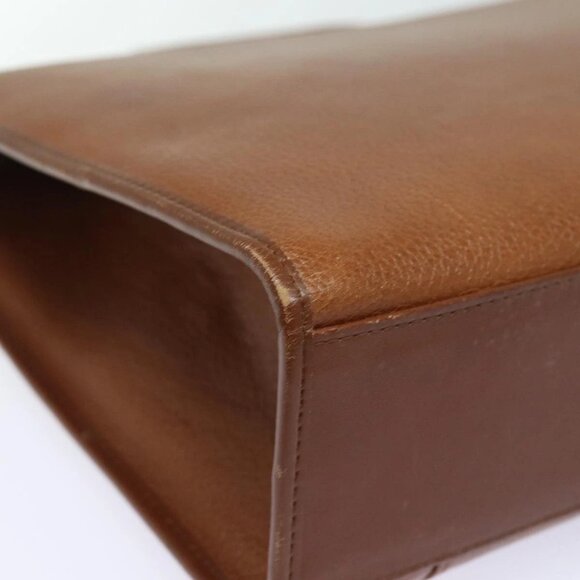 Burberrys Hand Bag Leather 2way Brown Auth ep4729 - Picture 5 of 16